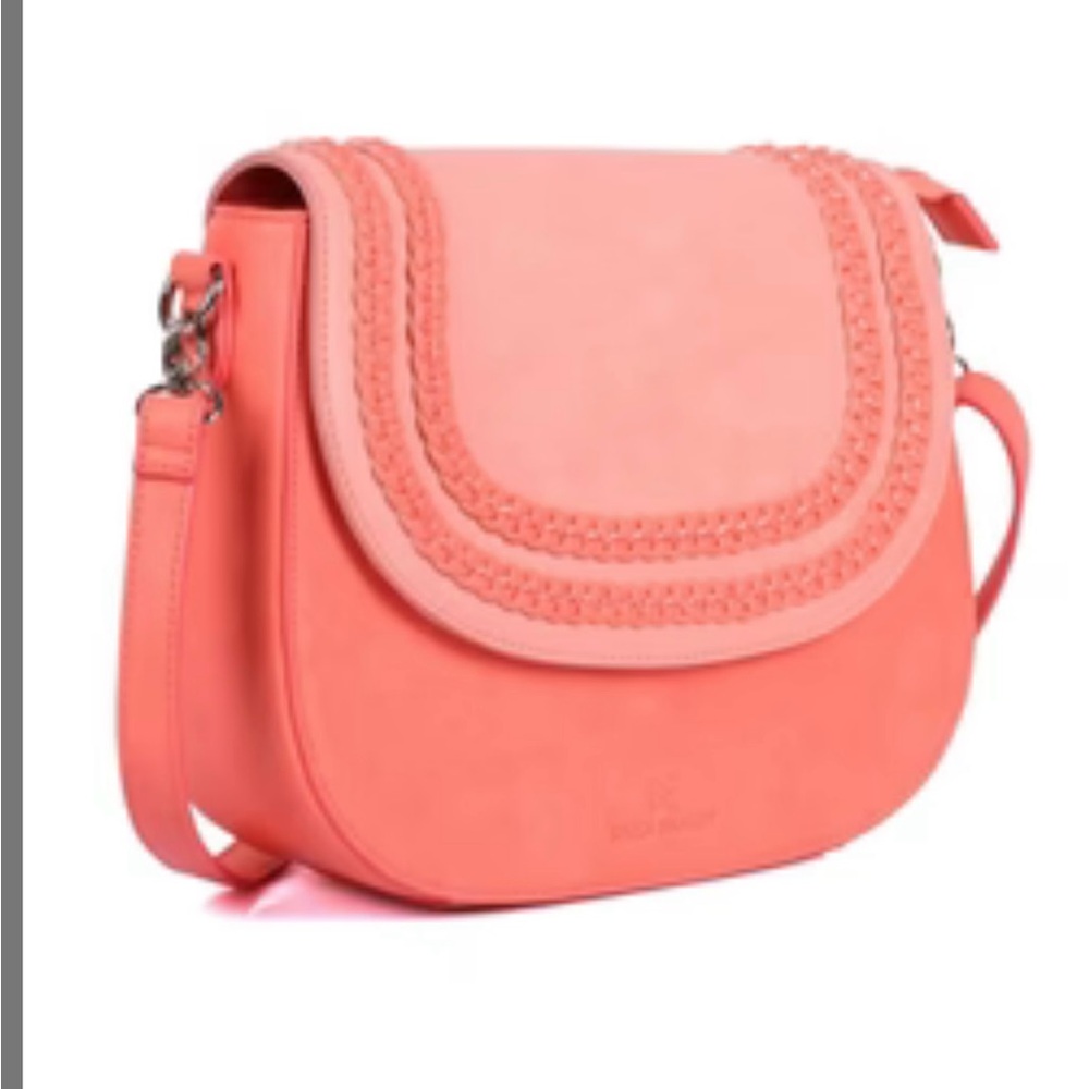 Karla Hanson leather crossbody bag (Coral)